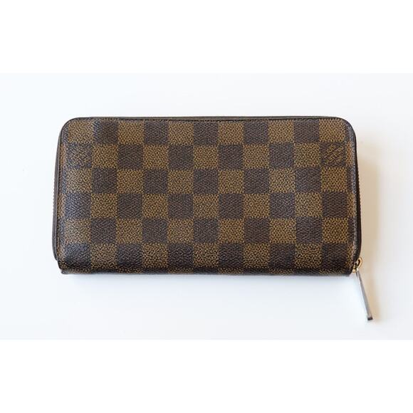 Louis Vuitton Brown Monogram Vintage Checkered Long Damier Ebene Wallet
